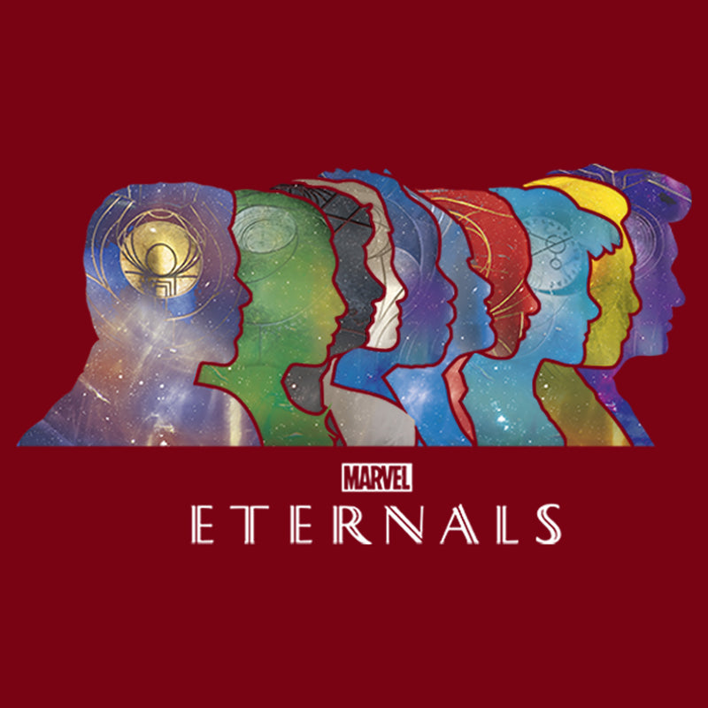 Marvel Men's Eternals Silhouettes  T-Shirt  Cardinal  L