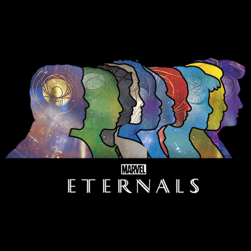 Marvel Men's Eternals Silhouettes  T-Shirt  Black  S