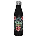 Star Wars: The Mandalorian The Child Flower Tattoo Stainless Steel Water Bottle