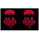 Stranger Things Black and Red Main Poster Stainless Steel Water Bottle