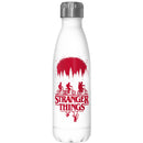 Stranger Things Black and Red Main Poster Stainless Steel Water Bottle