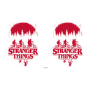 Stranger Things Black and Red Main Poster Stainless Steel Water Bottle