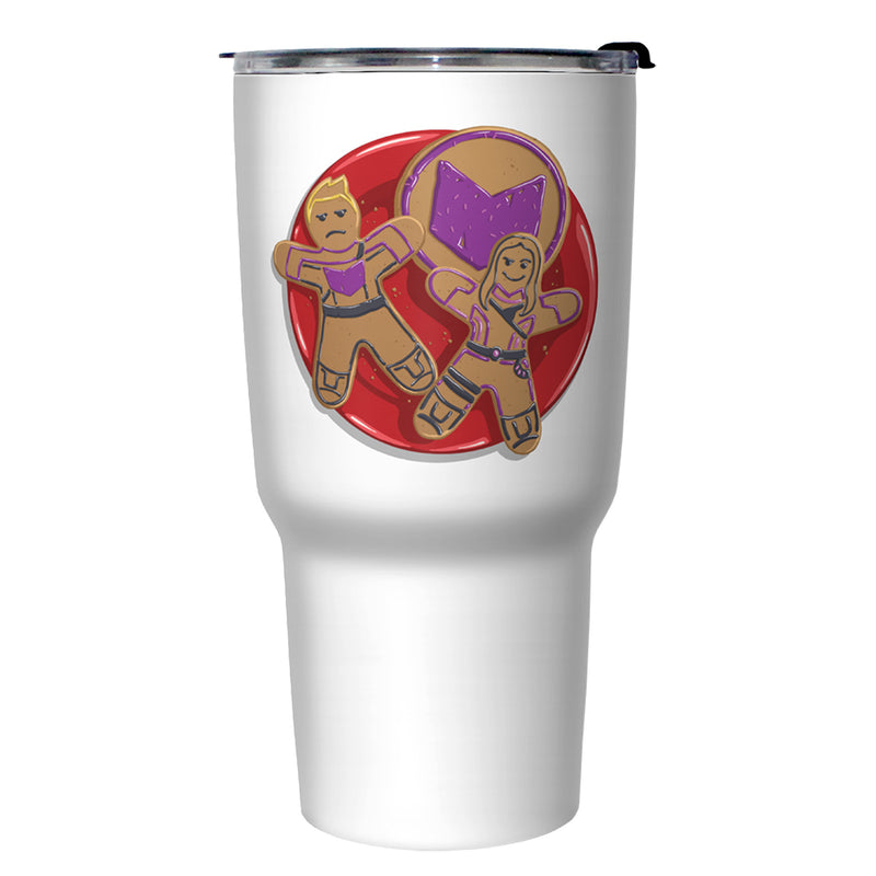 Marvel Hawkeye Ho Ho Ho Logo Stainless Steel Tumbler With Lid