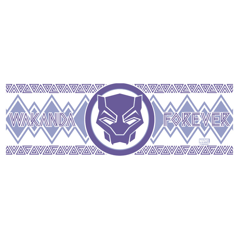 Black Panther: Wakanda Forever Purple Logo Stainless Steel Tumbler With Lid