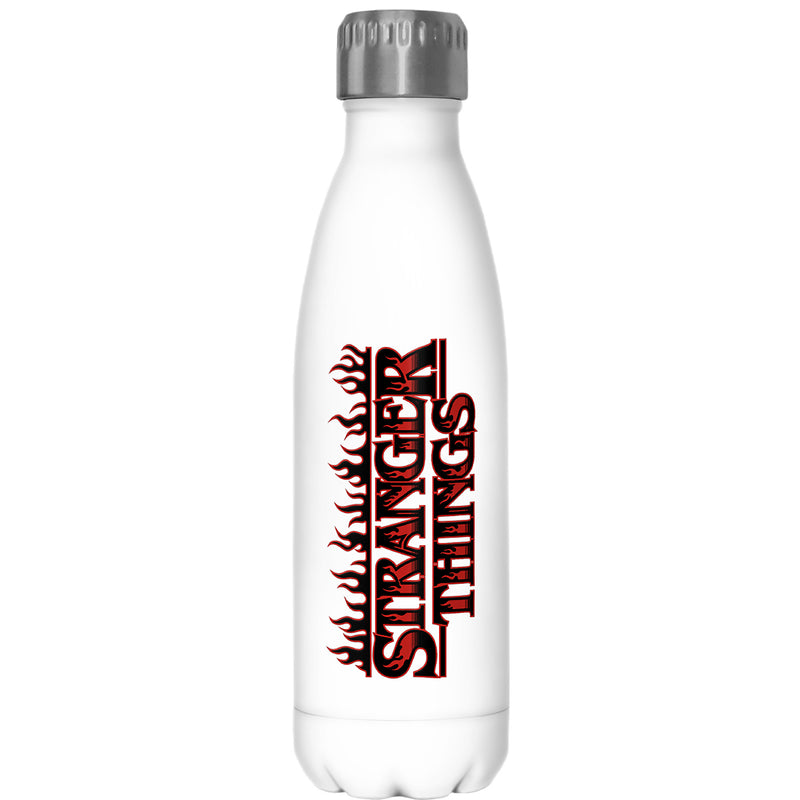 Stranger Things Flame Logo Stainless Steel Water Bottle