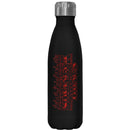 Stranger Things Main Logo Flames Stainless Steel Water Bottle