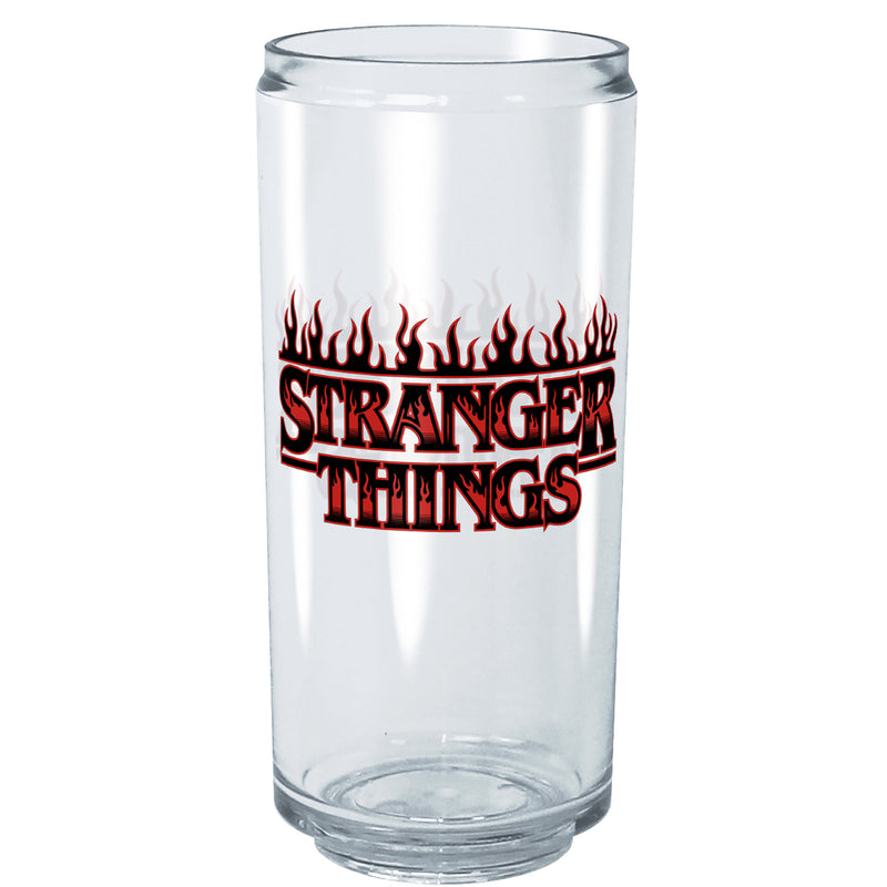  Fifth Sun Stranger Things Silhouette Logo Tritan Can Shaped  Drinking Cup - Clear - 16 oz. : Home & Kitchen